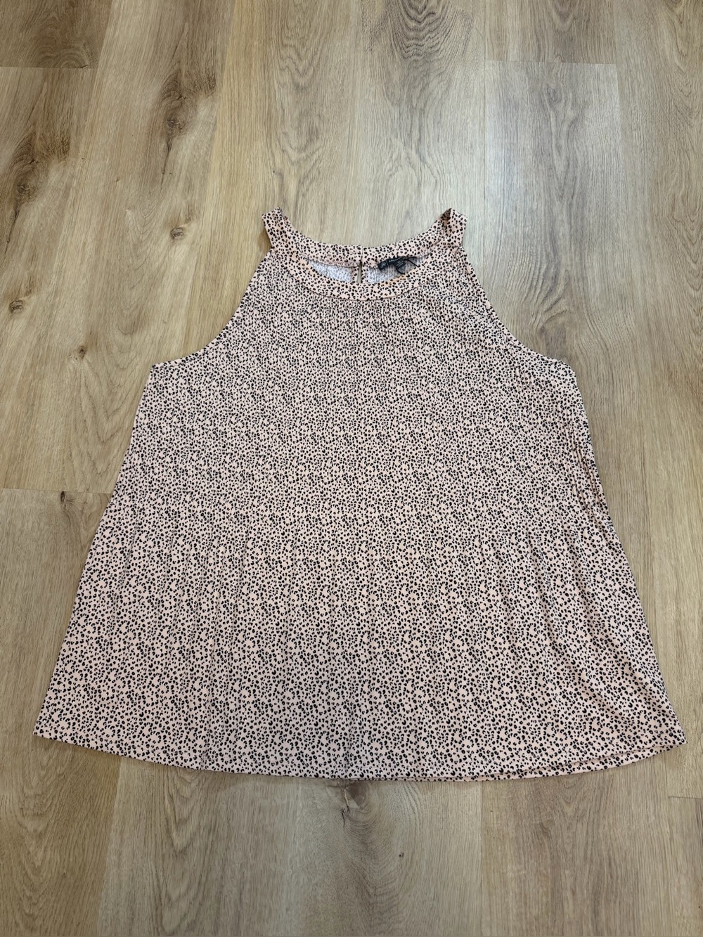 NWT Adrianna Papell Printed Pleated Halter Tank Blouse